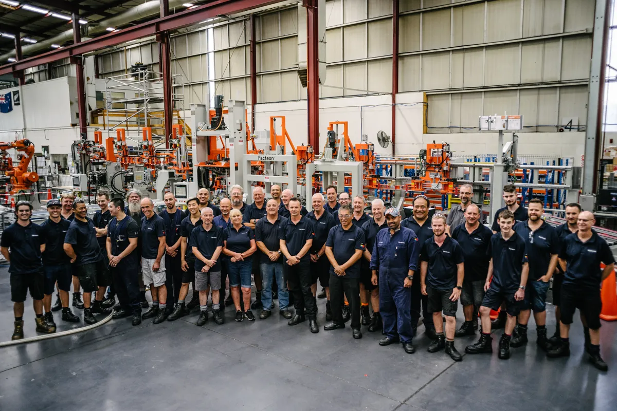 The Facteon team in the Auckland workshop today